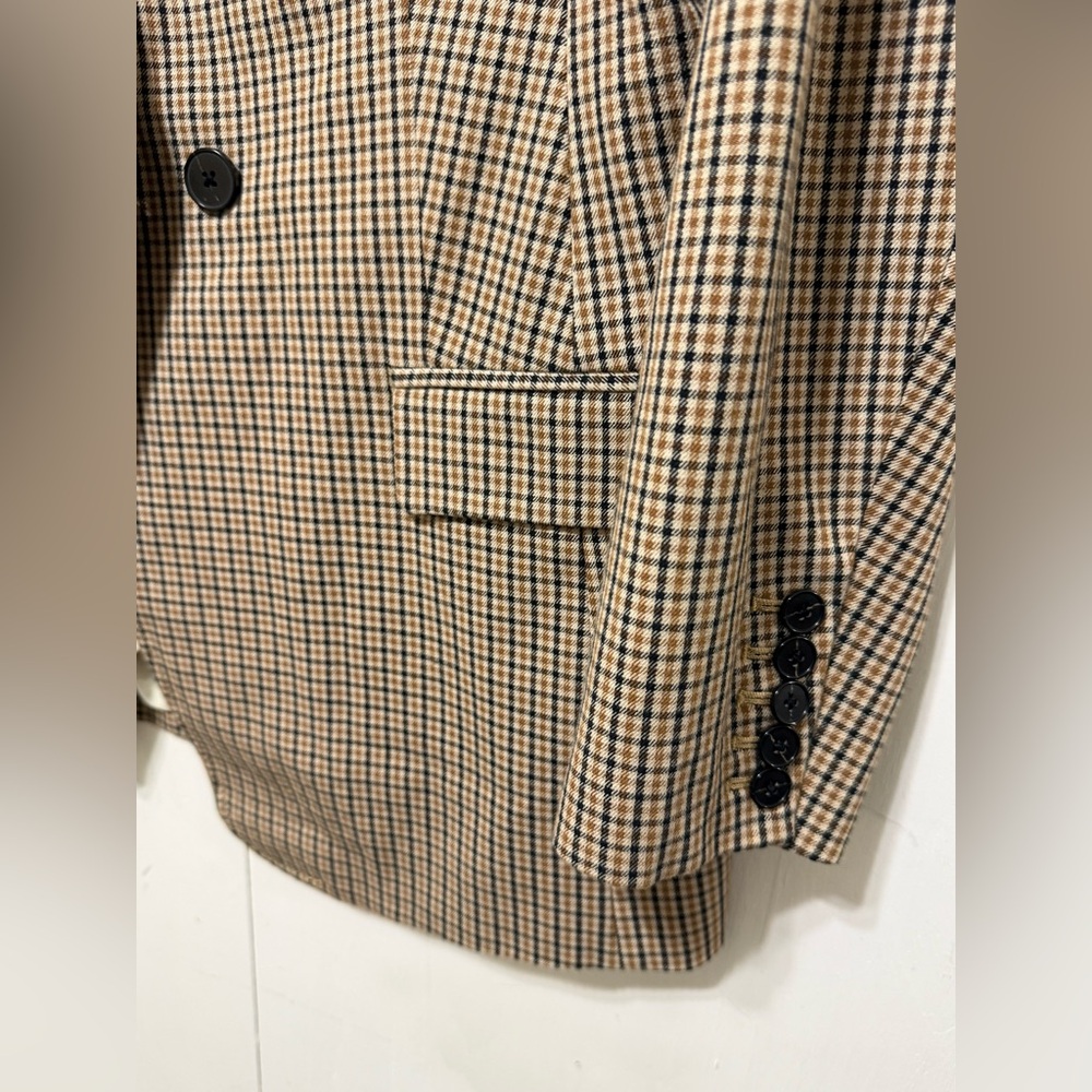 Banana Republic Double-Breasted Plaid Blazer NWT - Picture 10 of 13